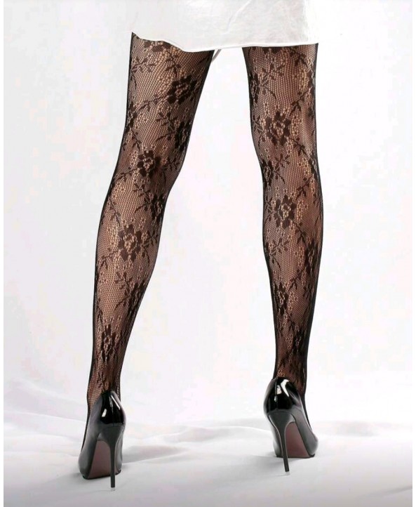 Фигурален чорапогащник мрежа на цветя 219