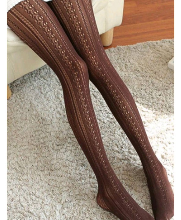 Дамски фигурален чорапогащник 318 кафяво Дамски фигурален чорапогащник 318 кафяво